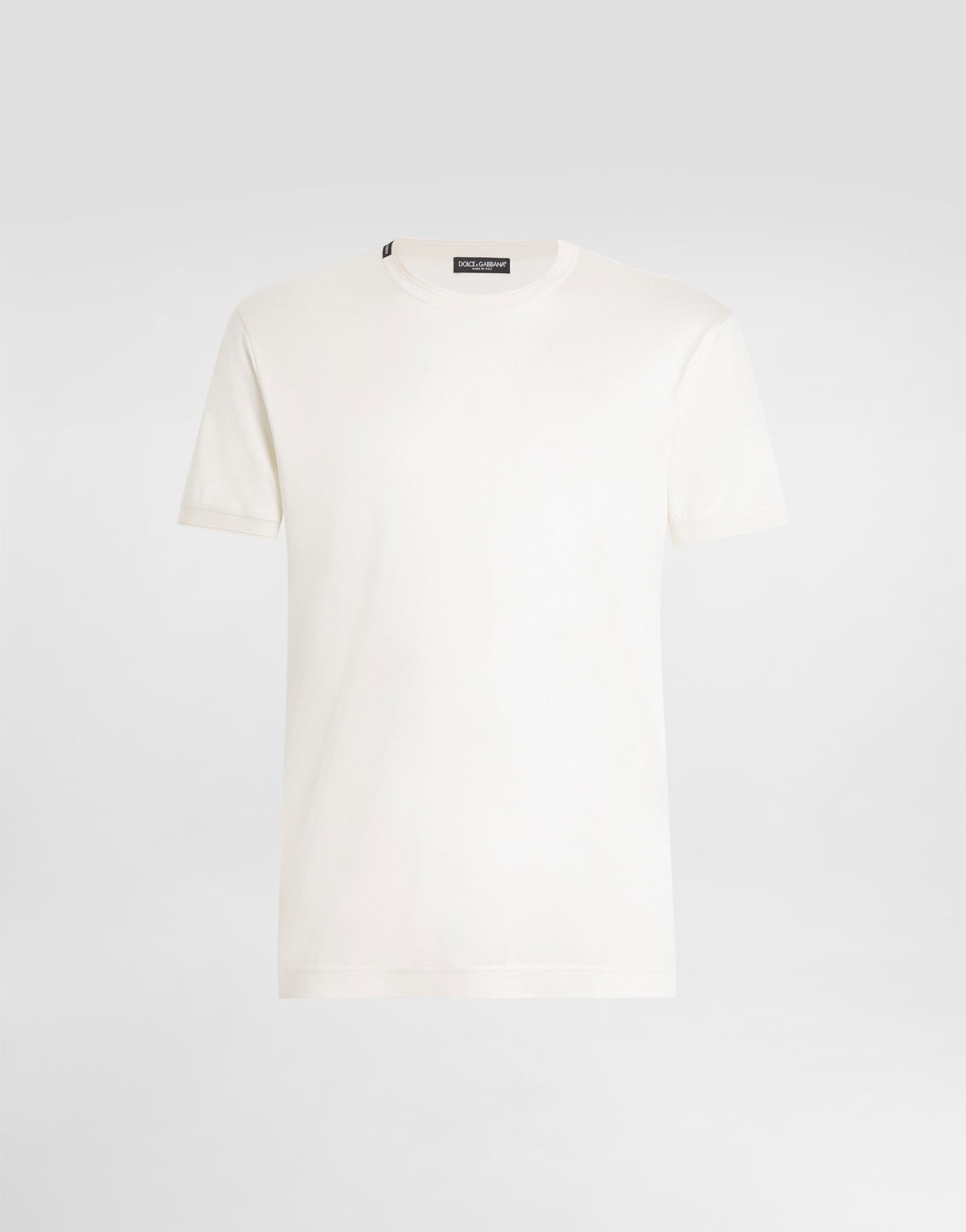Majica Dolce & Gabbana Dolce & Gabbana Silk Short-Sleeved T-Shirt Bela | G8ST1TFU75FW0111, 0
