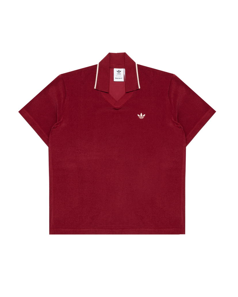 Polo majica adidas Originals Wales Bonner Terry Polo Shirt Rdeča | JW1122