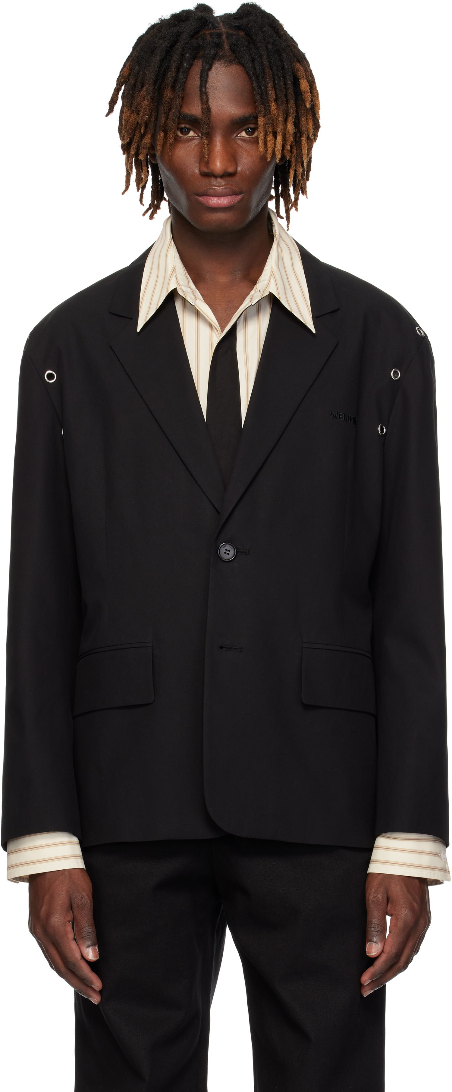 Jakna We11done We11done Eyelet Blazer Črna | WD-JK0-25-025-U-BK, 0