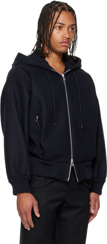 Bomber jakna Simone Rocha Simone Rocha Hooded Zip Bomber Jacket Mornarica | 6145B 1265, 1
