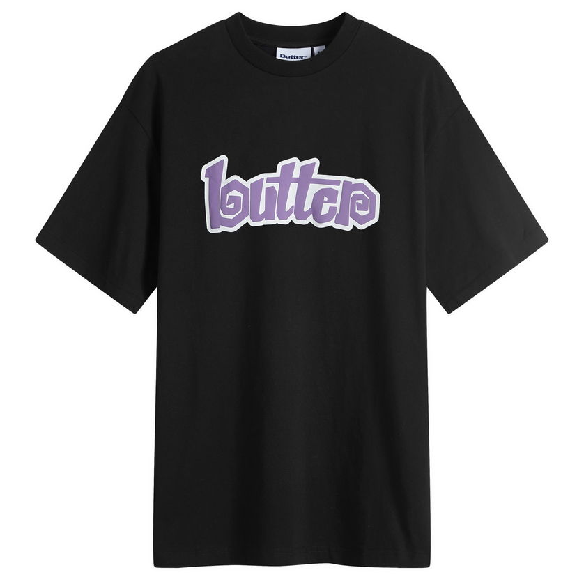 Majica Butter Goods Swirl Graphic T-Shirt Black Črna | BGQ4240029-BLK