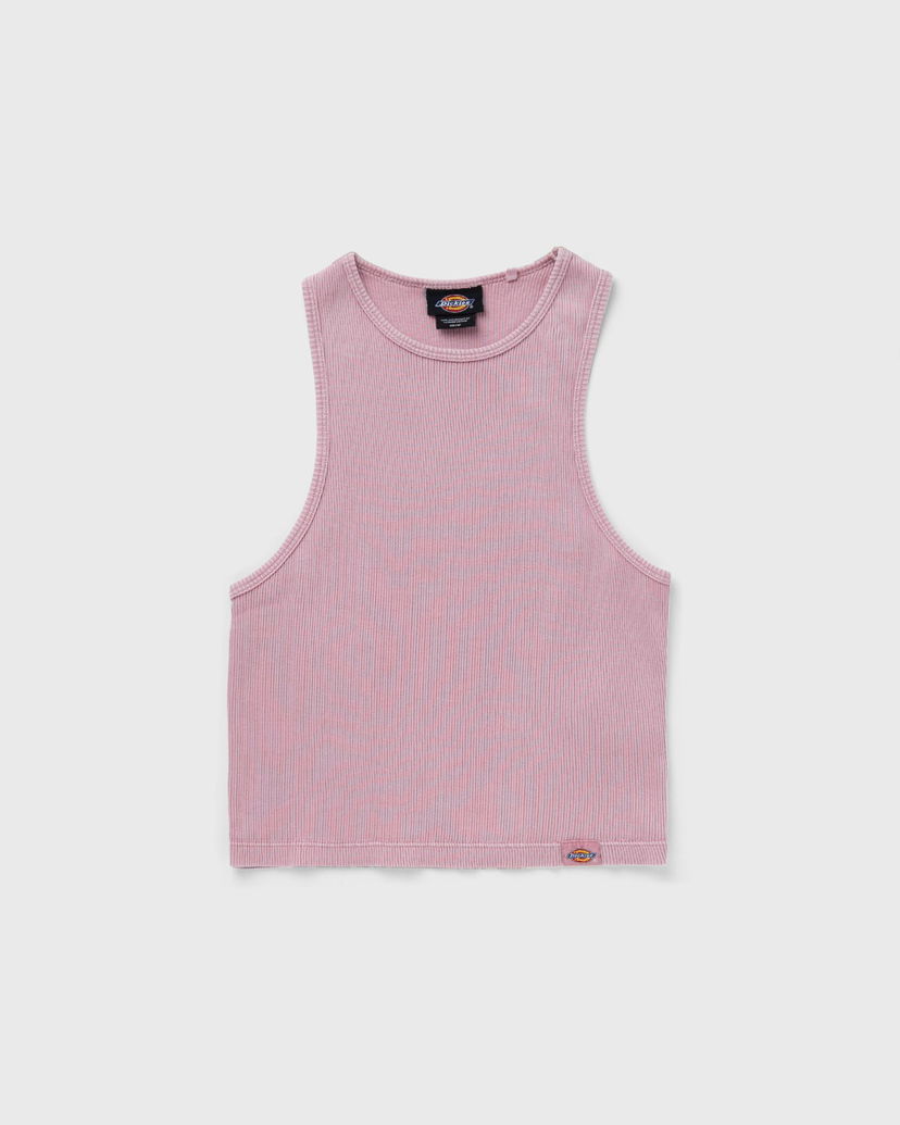 Majica brez rokavov Dickies Plentywood Ribbed Tank Top Roza | DK0A4Z9DK391