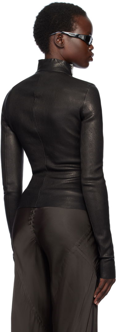 Pleteni pulover Rick Owens Rick Owens Hollywood Gary Leather Jacket Črna | RP01E7701 LSV, 2