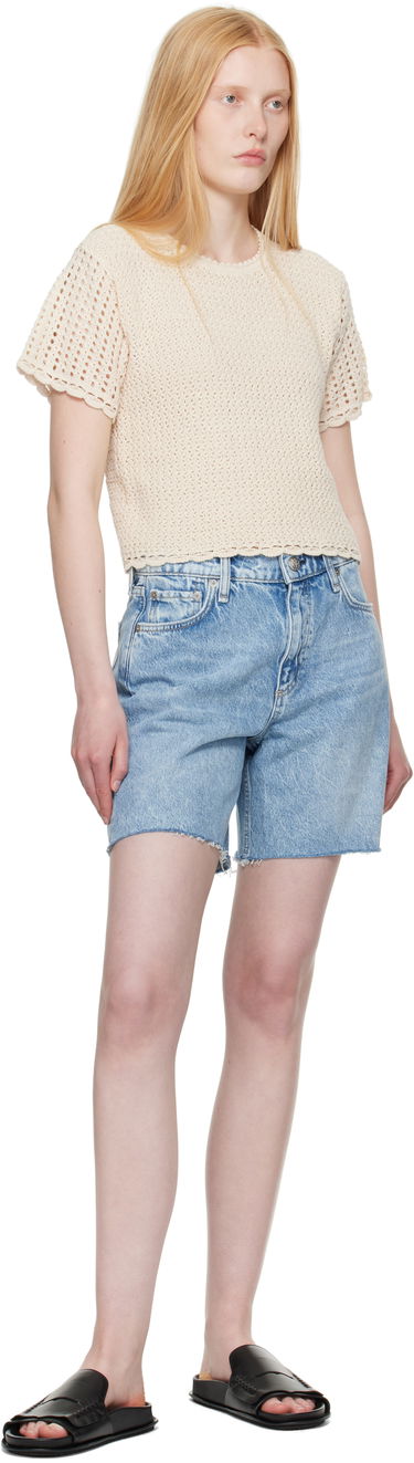 Kratke hlače rag & bone Rag & Bone Kaia Denim Shorts Modra | WDD25P9001RGMA, 3