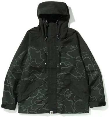 Jakna BAPE Bape Text Code Camo Hoodie Jacket Črna | 0ZXLJM140015I, 0