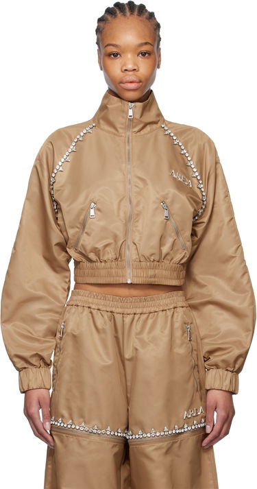 Trenirka Area AREA Crystal Trim Track Jacket Rjava | FW24AWOU0028FA01, 0
