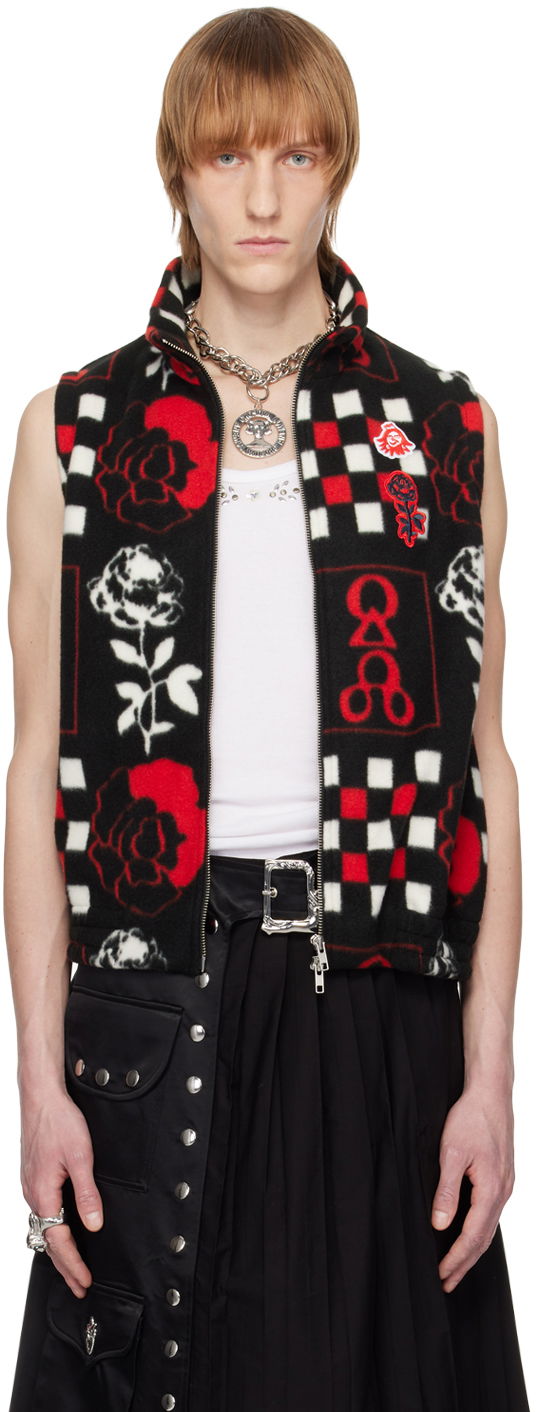Telovnik Chopova Lowena Print Fleece Vest Črna | 4042M