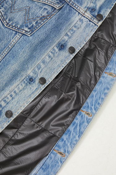 Jakna Needles Denim Jacket with Nylon Panels Modra | PU337, 4