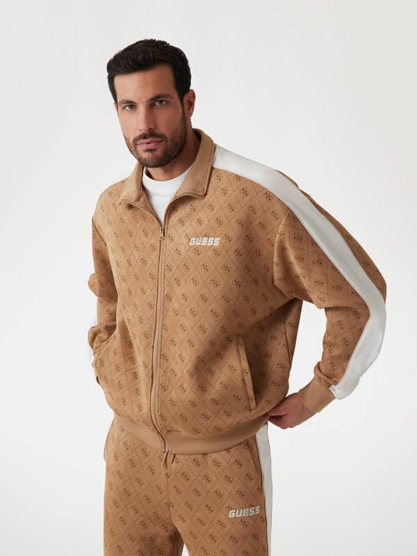 Trenirka GUESS Guess 4G Logo Track Jacket Rjava | Z5RQ21KCJY2
