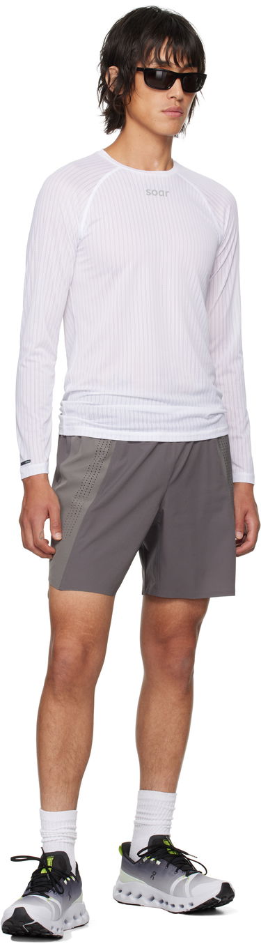 Majica Soar Running Soar Race Base Layer Long Sleeve T-Shirt Bela | SBL2M-W, 3