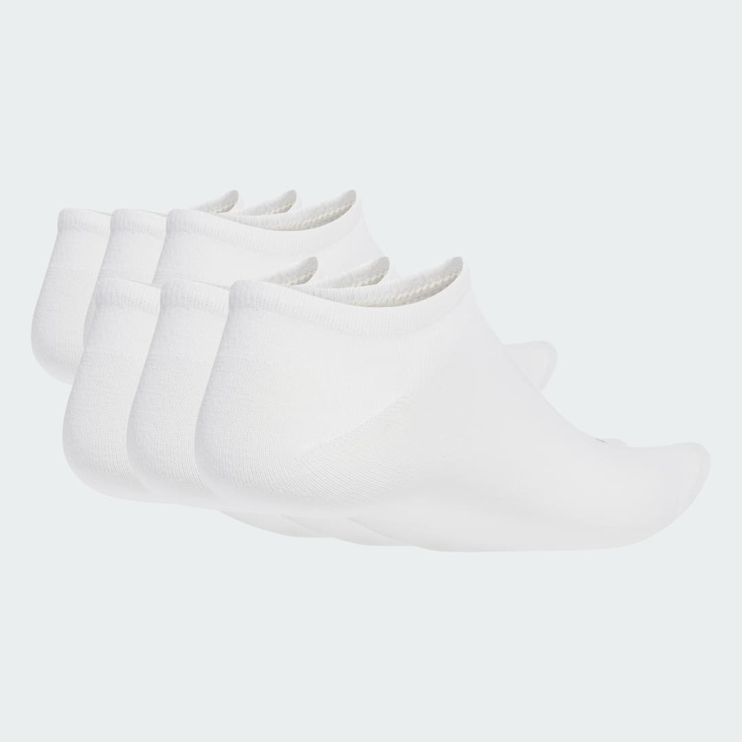 Nogavice adidas Performance Liner Socks - 6 Pairs Bela | JW5336, 0