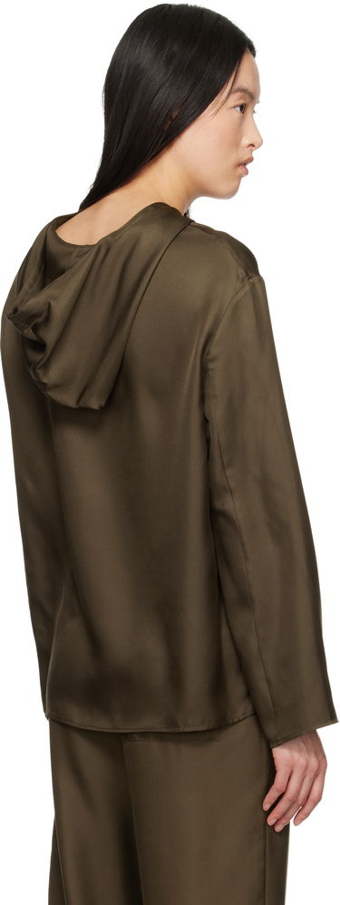 Pulover Loulou de Saison Loulou de Saison Nuka Silk Hoodie Zelena | NUKA, 2