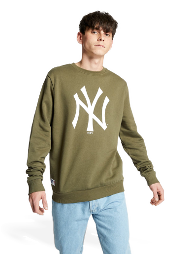 Pulover New Era MLB Team Logo New York Yankees Crewneck Zelena | 11863702