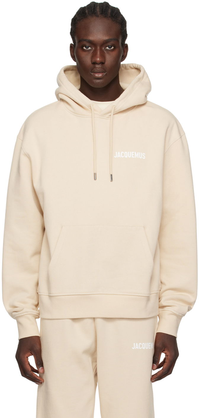 Pulover Jacquemus Les Classiques 'Le Sweatshirt ' Hoodie Bež | 226JS210-2120, 0
