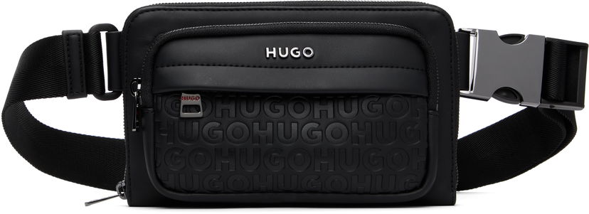 Torbice za okoli pasu BOSS Hugo Embossed-Logo Belt Bag Črna | 50547414