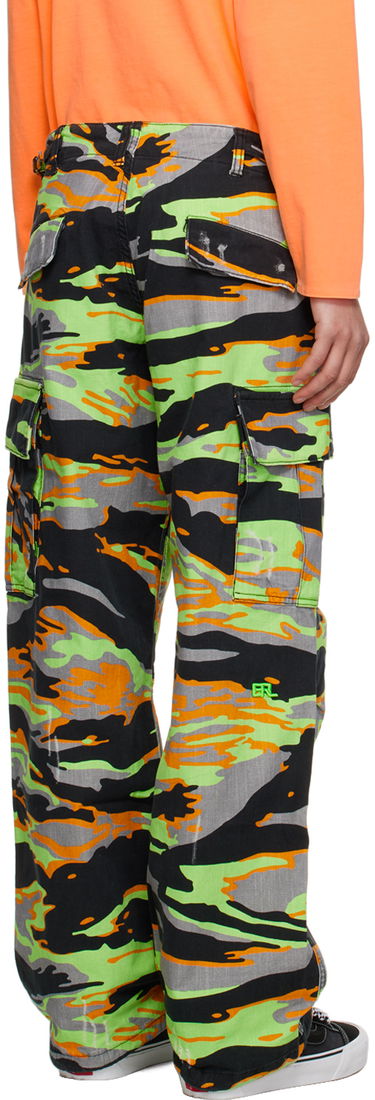 Cargo hlače ERL ERL Printed Denim Cargo Pants Zelena | ERL06P003, 2