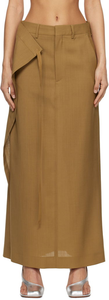 Krila Maison Margiela MM6 Maison Margiela Tie Maxi Skirt Rjava | S52MI0017 M35080, 0