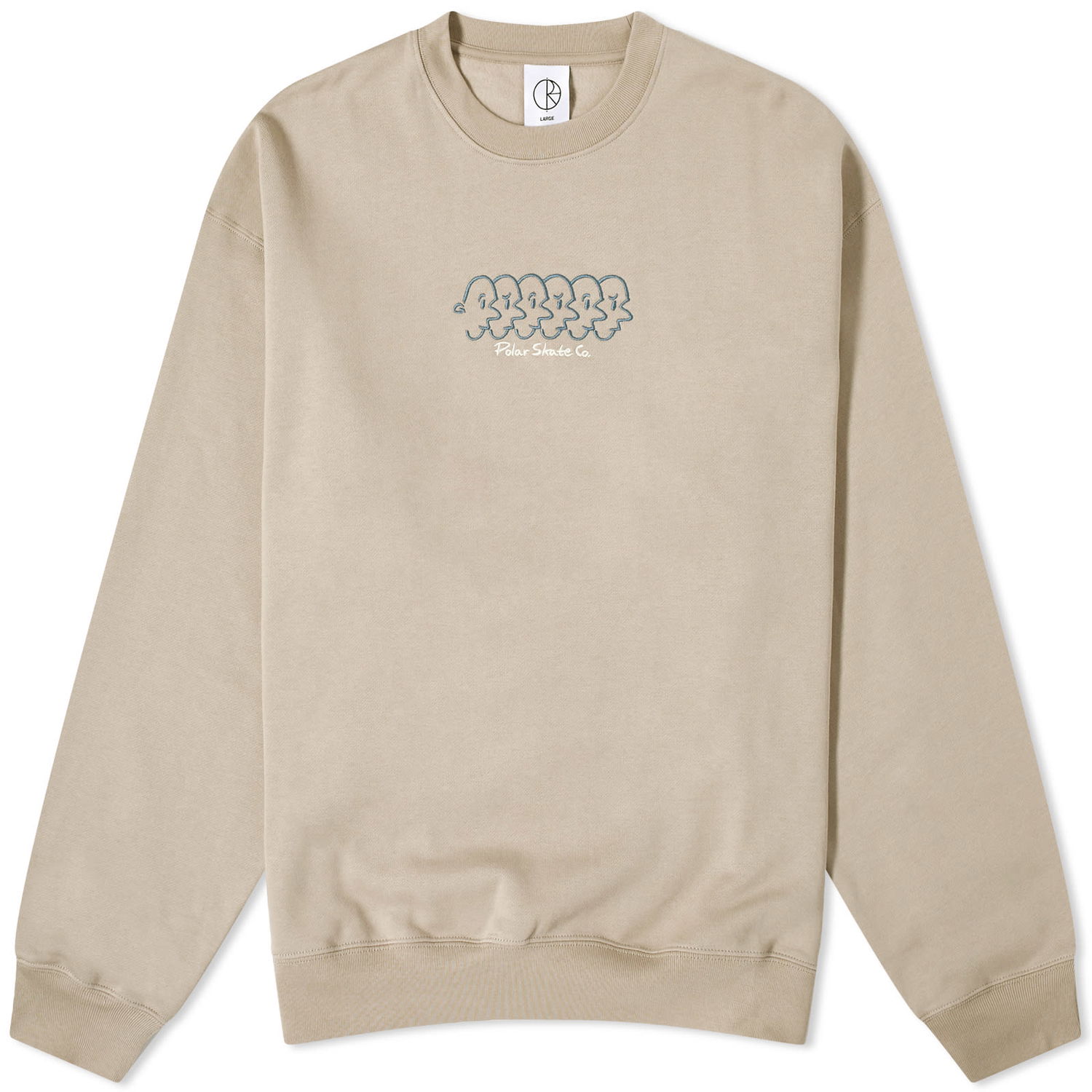 Pleteni pulover Polar Skate Co. Faces Crewneck Bež | PSC-W23-21, 0