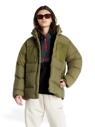 Puhovka adidas Originals Down Regen Puff Zelena | H13563