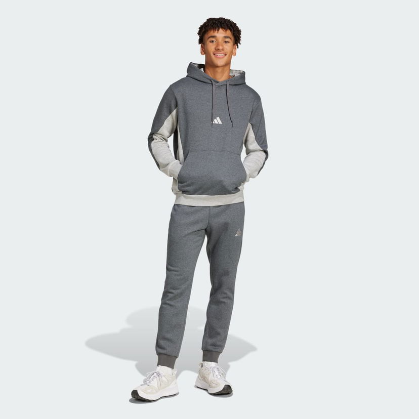 Trenirka adidas Performance Fleece Colorblock Hoodie and Pants Set Siva | JI8884