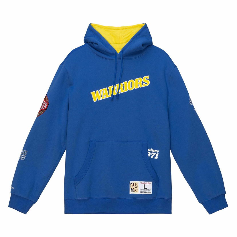Pulover Mitchell & Ness NBA Golden State Warriors Team Origins Fleece Hoodie Mornarica | FPHD4849-GSWYYPPPROYA