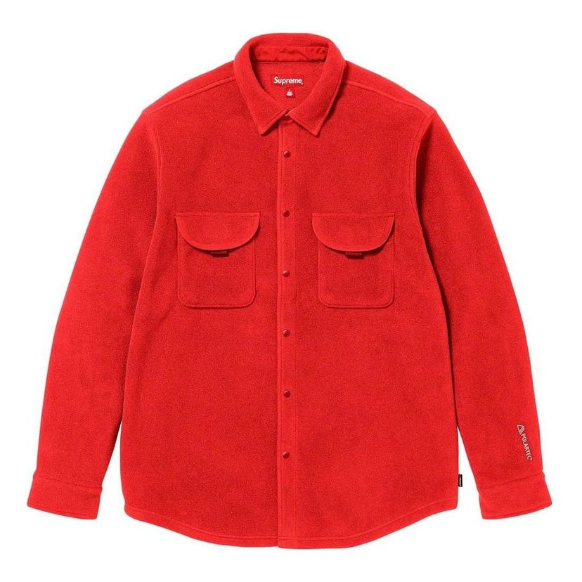Srajce Supreme Supreme Polartec Fleece Shirt Rdeča | SUP-FW23-244