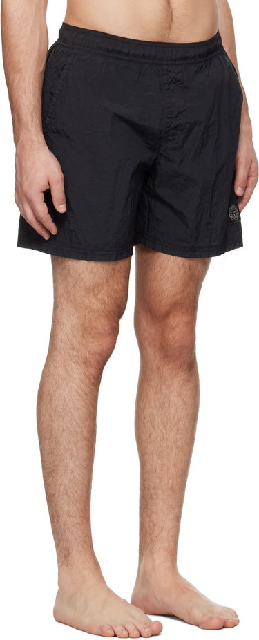 Kopalke Stone Island Crinkled Swim Shorts Črna | K1S15B100009S0043, 1