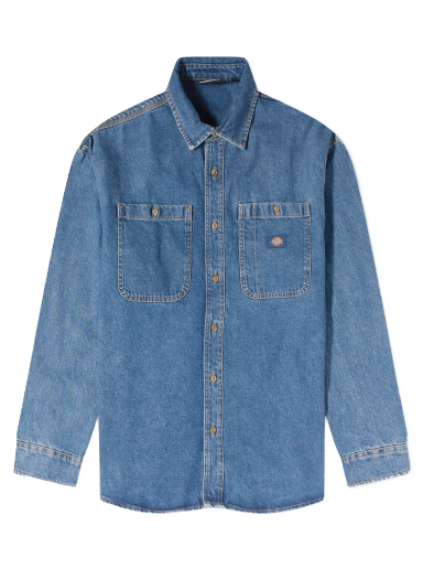 Srajce Dickies Houston Denim Shirt "Classic Blue" Modra | DK0A4YF5CLB1