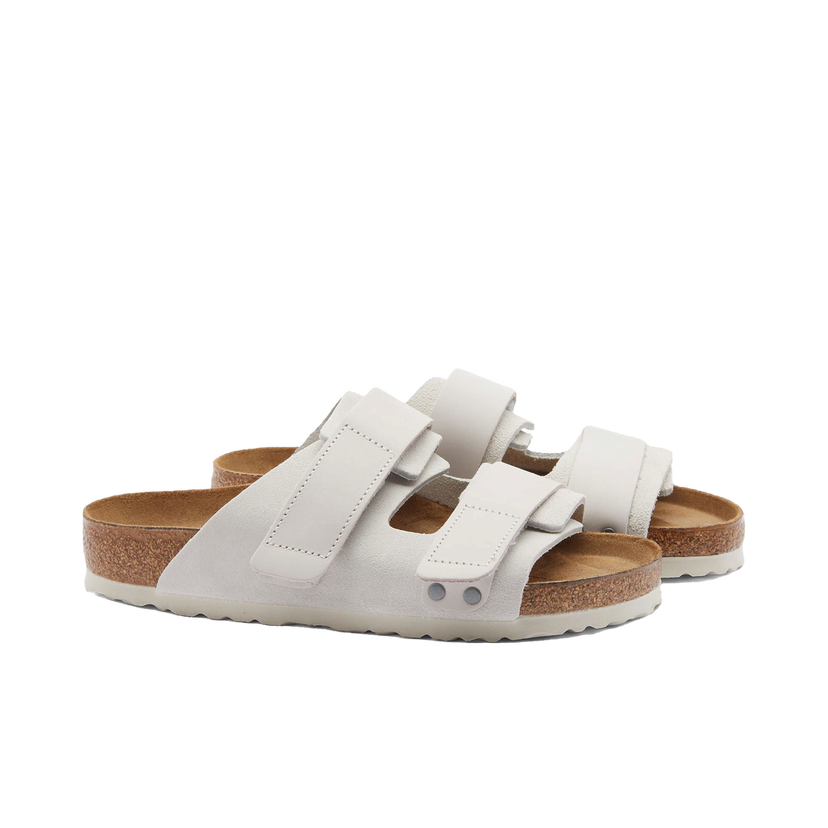 Superge in čevlji Birkenstock Uji Antique White Suede Bela | 1024800