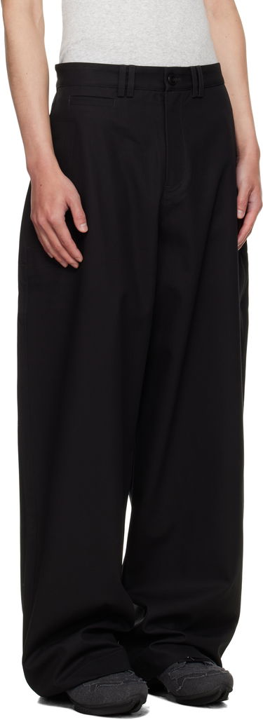 Hlače sage NATION SAGE NATION Wide Tailored Trousers Črna | S128 WIDE TAILORED TROUSER COT, 1