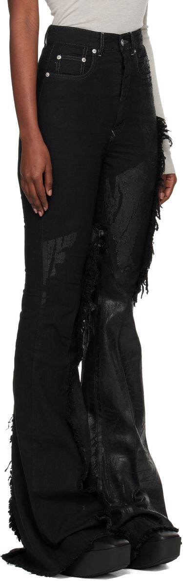 Kavbojke Rick Owens Concordians Bolan Bootcut Jeans Črna | RO02E4329 BMCCL, 1