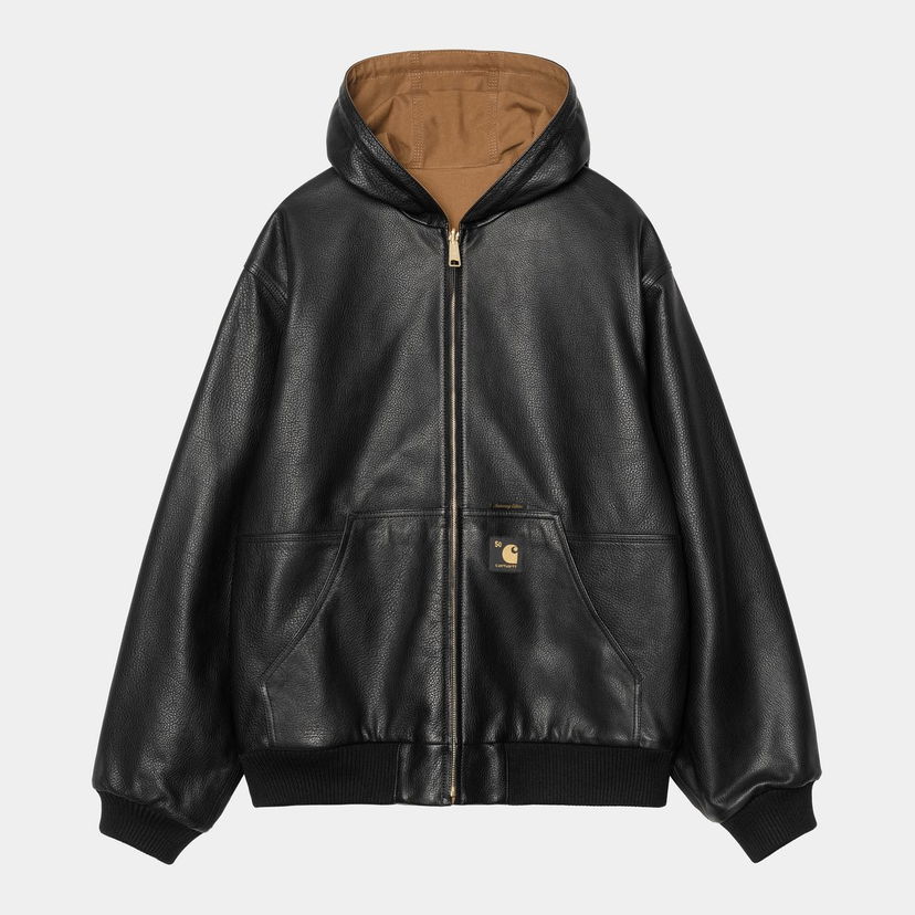 Jakna Carhartt WIP OG Active Leather Jacket 50th Anniversary Edition Črna | I035967_6