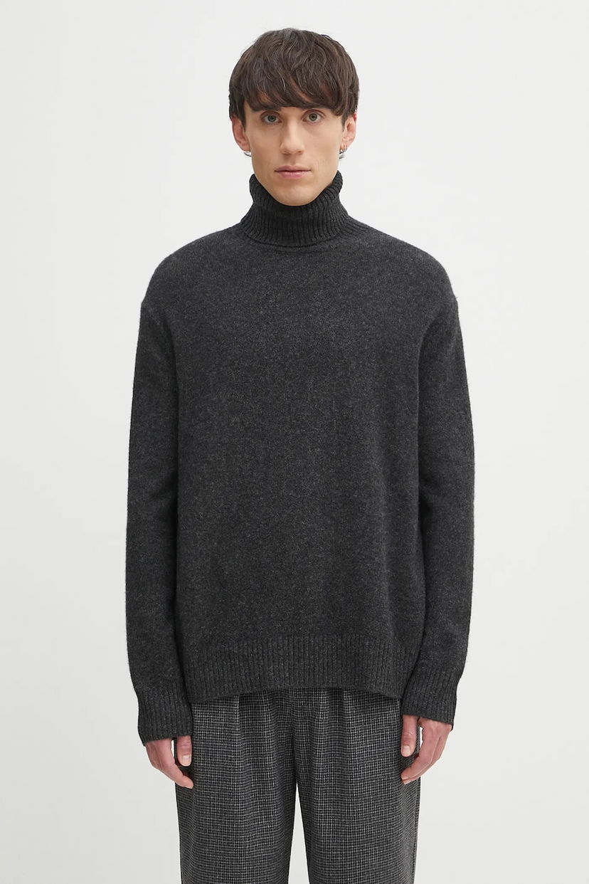 Pleteni pulover A.P.C. A.P.C. Pull Mahe Turtleneck Sweater Siva | WYAAD.H23443