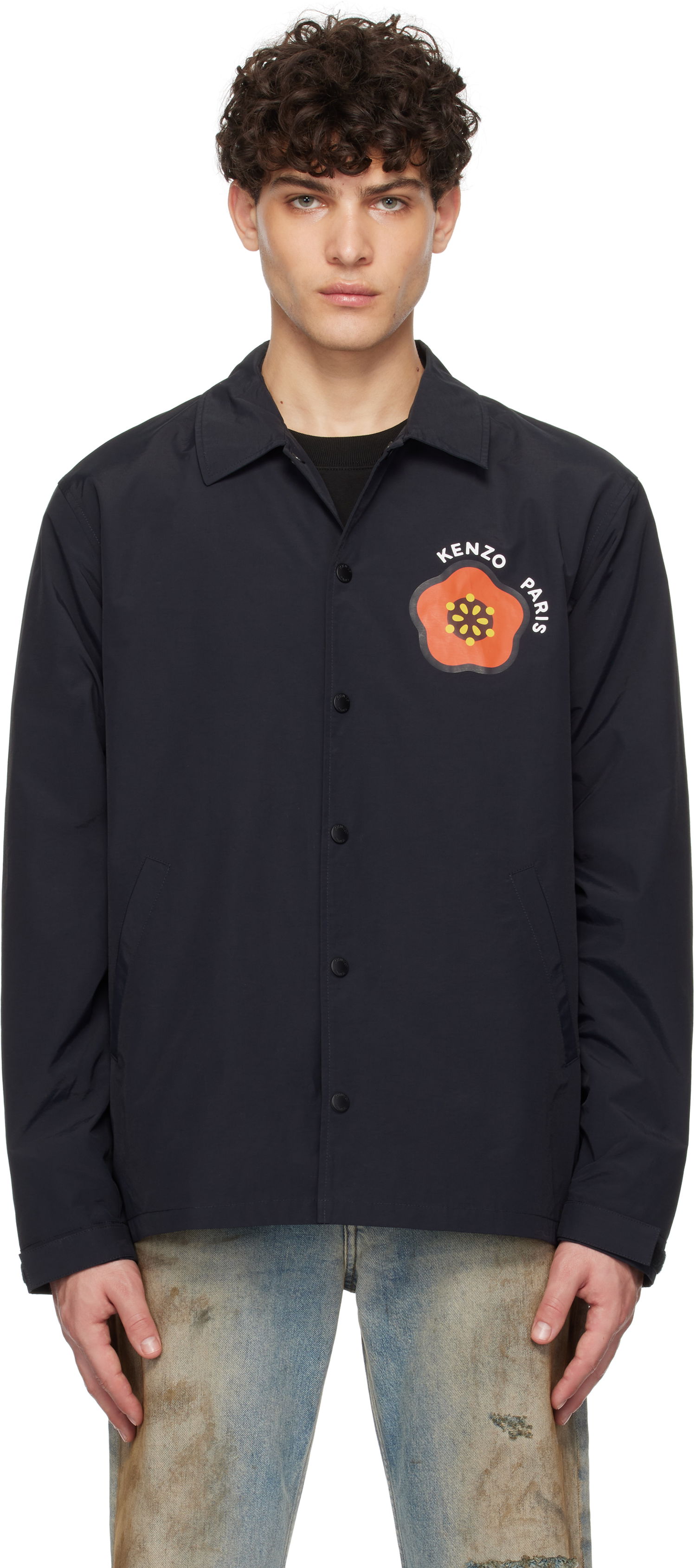 Vetrovka KENZO Paris Pop Light Coach Jacket Modra | FF55BL0619NI, 0