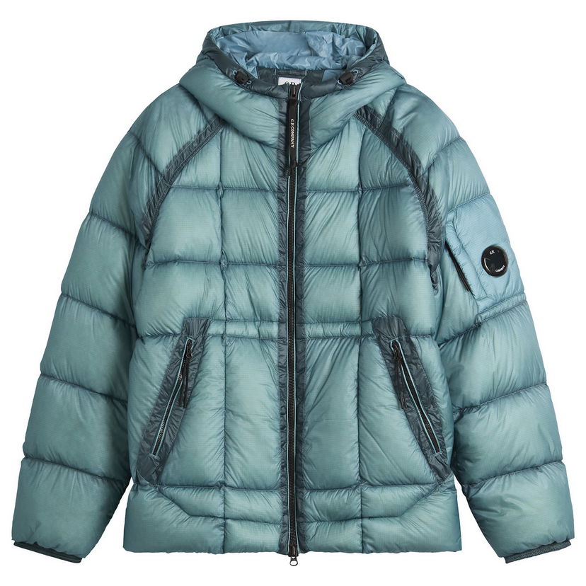 Puhovka C.P. Company DD-Shell Hooded Jacket Turkizna | 19CMOW702A-110416A-815