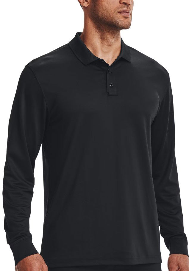 Polo majica Under Armour Under Armour Tac Performance 2.0 Long Sleeve Polo Shirt Črna | 1365383-001