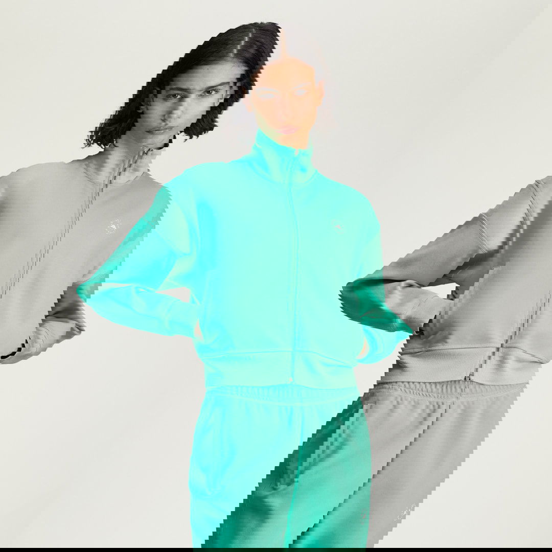 Jakna adidas Performance adidas by Stella McCartney Knitted Track Jacket Zelena | JJ0085, 0