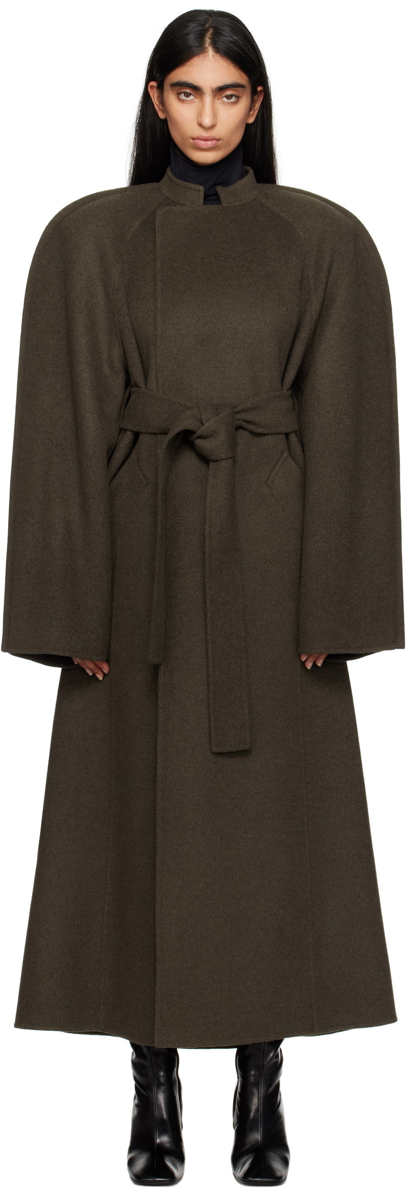Plašči Khaite Rothen Coat Zelena | 7118547