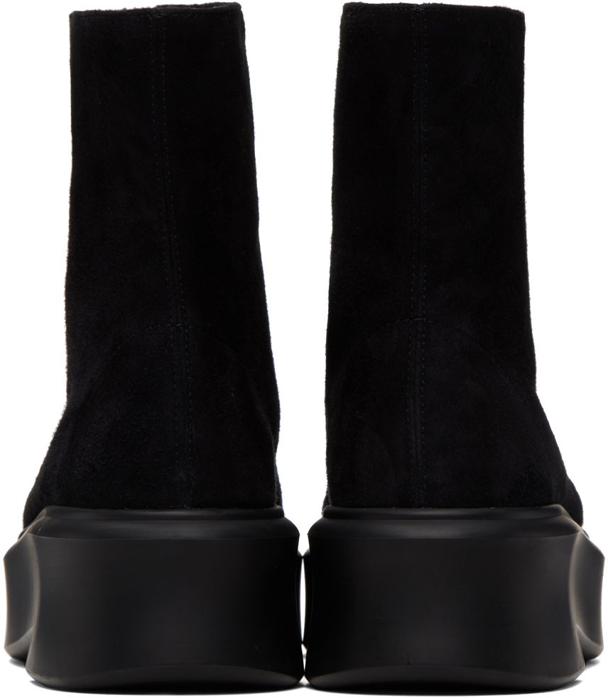 Oblačila The Row The Row Zipped I Suede Boots Črna | F1144-L25, 1