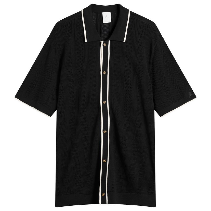 Pleteni pulover Jordan Golf Short Sleeve Sweater Črna | HV1157-010