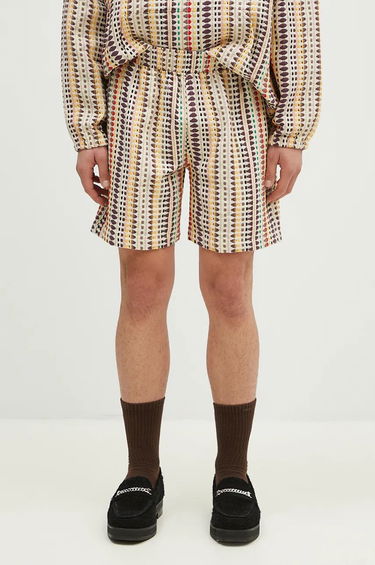 Kratke hlače Pleasures Stitch Patterned Shorts Bež | P24F053, 0