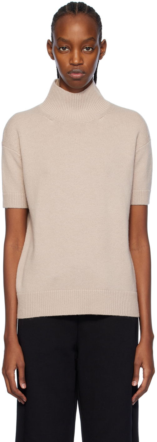Pleteni pulover Max Mara Max Mara Paola Turtleneck Top Bež | 2419361131600
