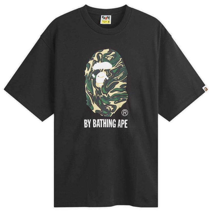 Majica BAPE Marbling Camo by Bathing Ape T-Shirt Črna | 001TEK801323M-BLK