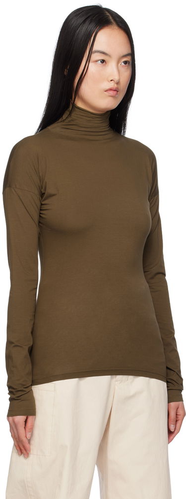 Pleteni pulover LEMAIRE Second Skin Turtleneck Zelena | TO1175 LJ053, 3