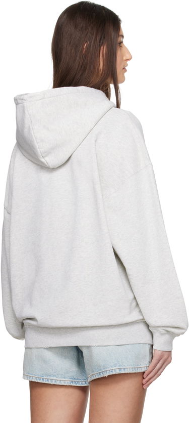 Pulover Anine Bing Anine Bing Harvey Signature Hoodie Siva | A-08-10525-GRY1, 2