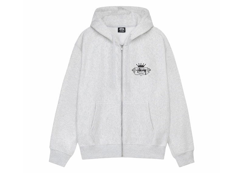 Pulover Stüssy Stussy Zip Hoodie Siva | 1975028