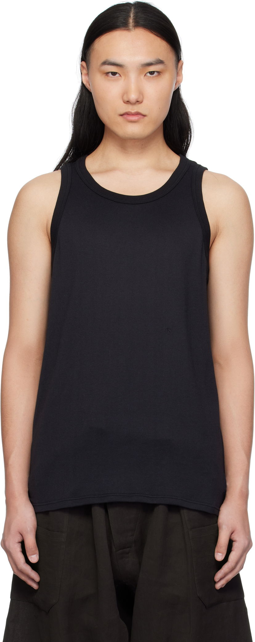 Majica brez rokavov NANAMICA nanamica Loopwheel COOLMAX Jersey Tank Top Črna | S25SH116U