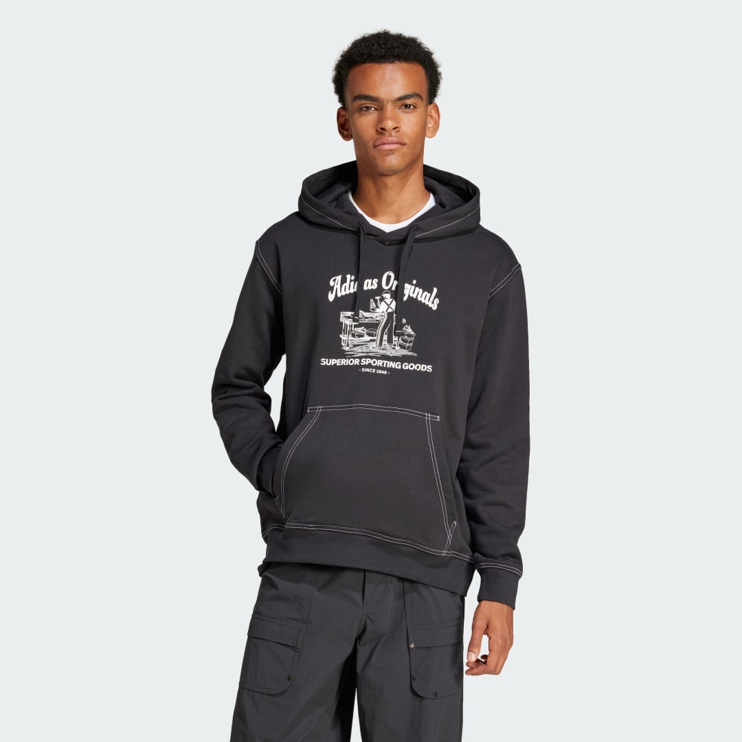 Pulover adidas Performance Wabash Hoodie Črna | JP4483, 0