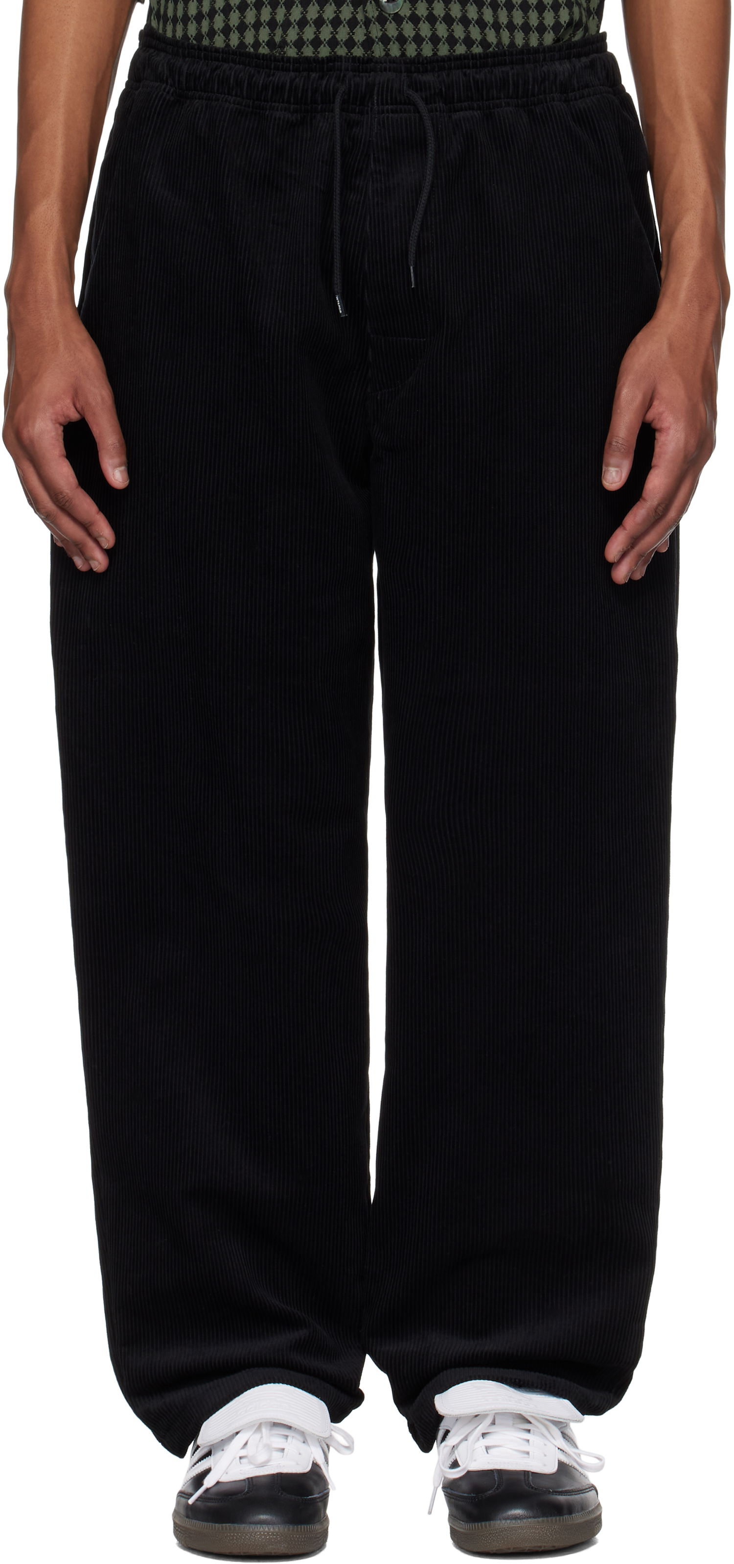 Hlače WTAPS WTAPS SDDT2003 Corduroy Trousers Črna | 242TQDT-PTM05, 0