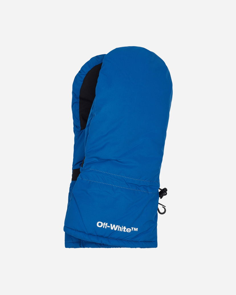 Rokavice Off-White Bounce Ski Mittens Gloves Blue Modra | OMNE038F22FAB001 4501